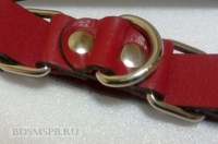 Ременные наручники с полукольцом (узкие)